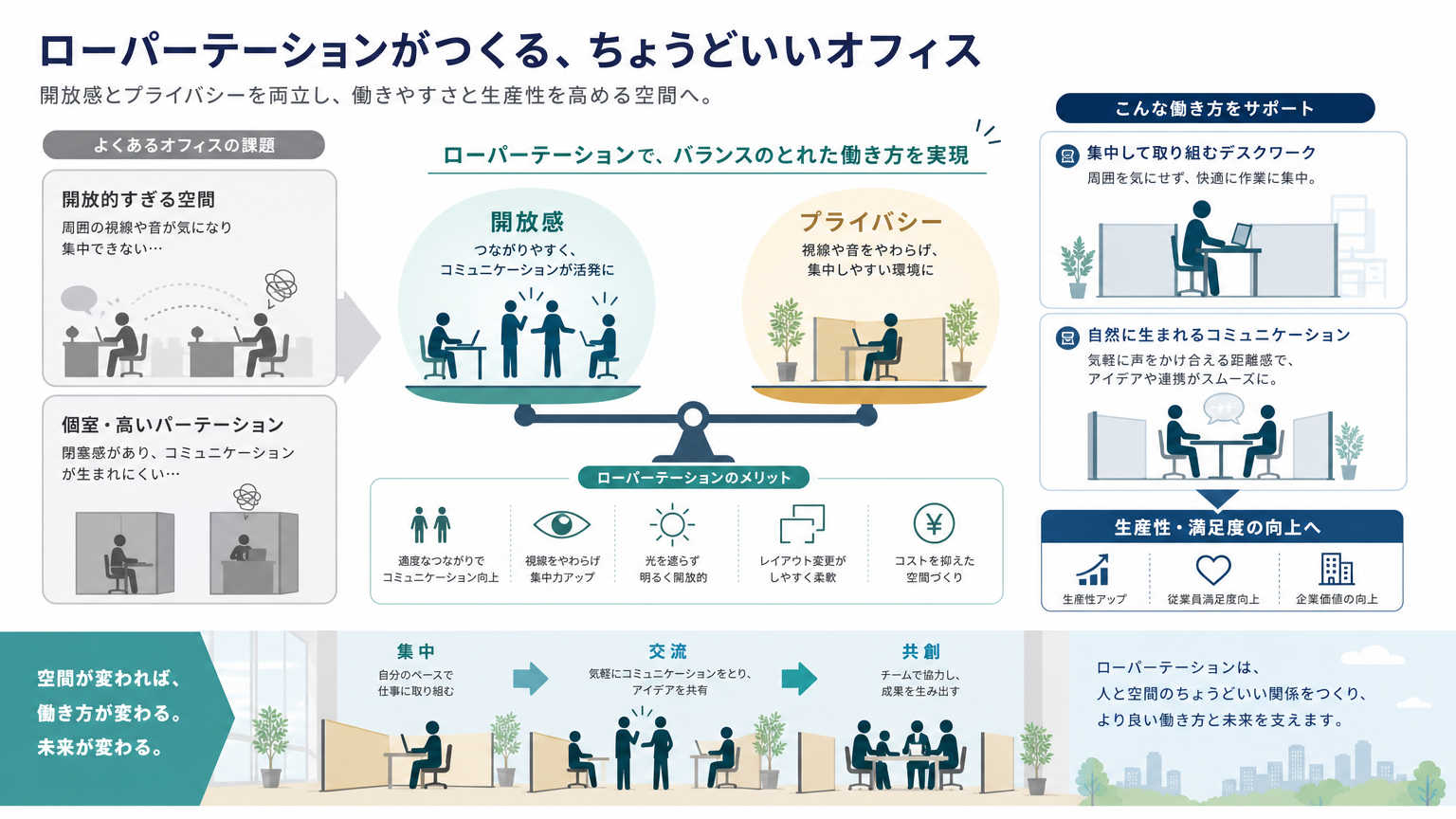 ローパーテーションがオフィスで選ばれる理由